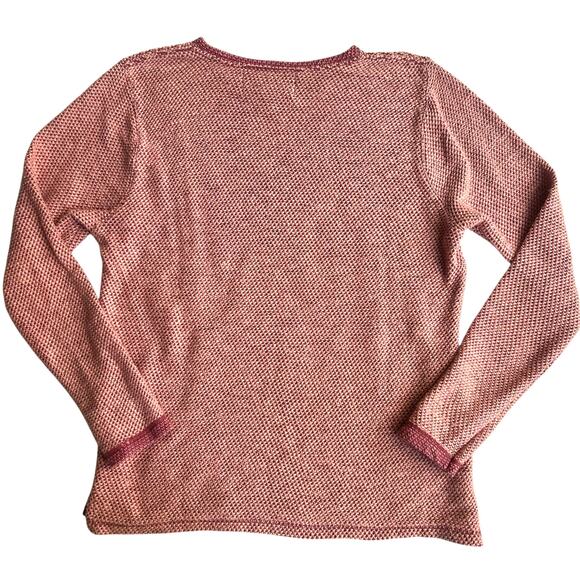 Southern Shirt Co SSCO Textured Knit Crewneck Pullover Sweater Berry Pink Med - Picture 4 of 10
